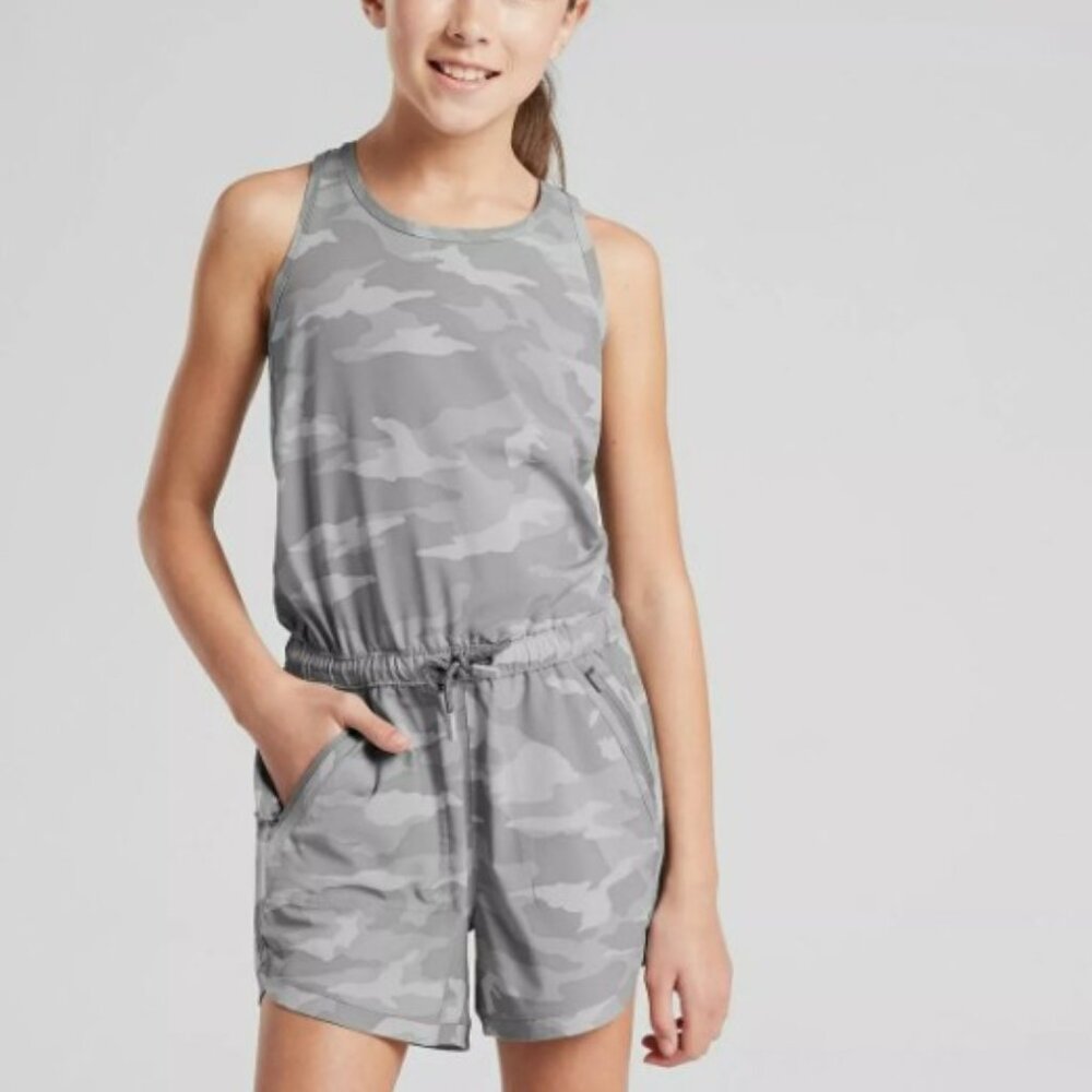 Athleta Girls Camo Romper Size 14, pre-owned